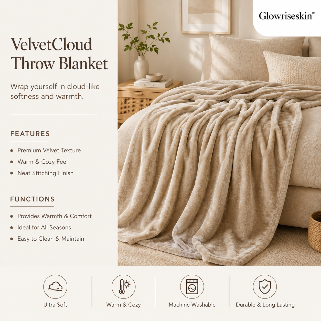 VelvetCloud Throw Blanket